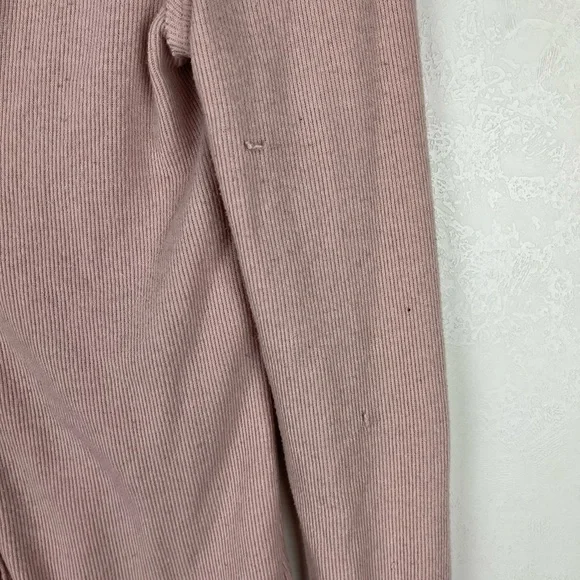 We The Free Call Me Cardigan Sweater Pink V-neck Button Front Long Sleeve Medium - Picture 5 of 12